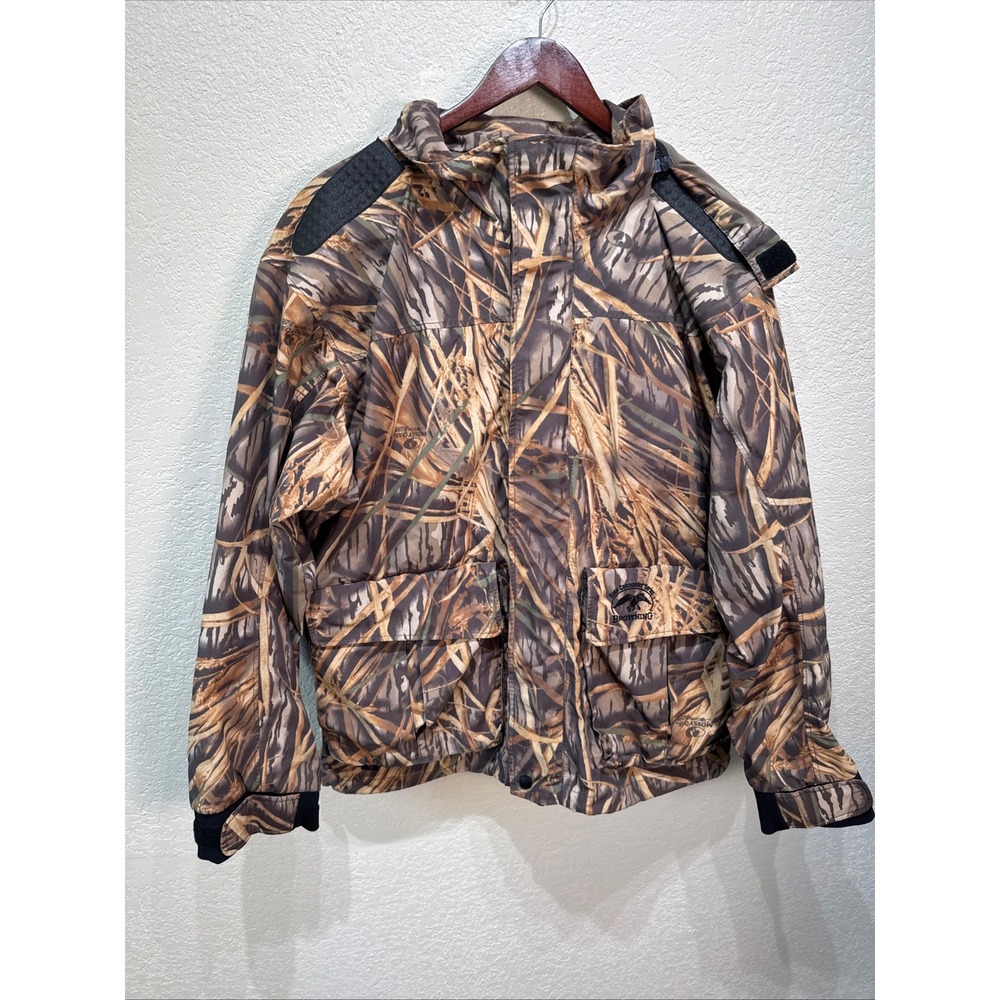 Browning Duck Commander Series Gore-Tex Mossy Oak Camo Hunting Jacket Mens